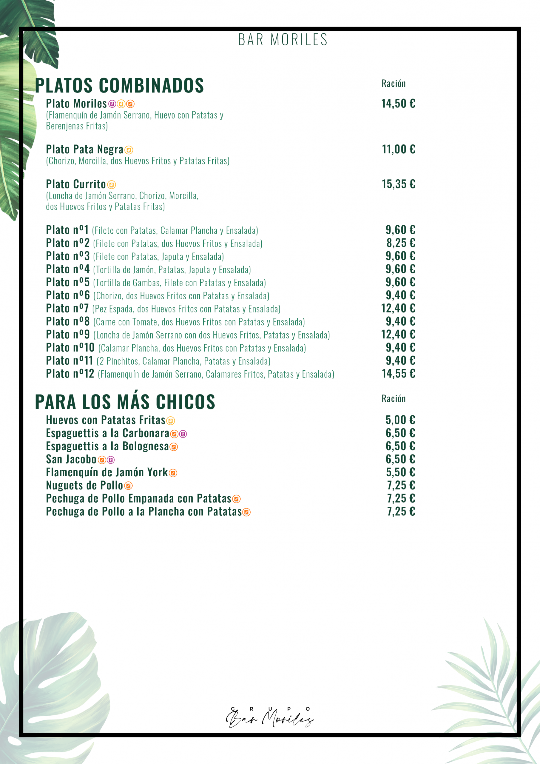 BM 010 (Platos Combinados y Niños)