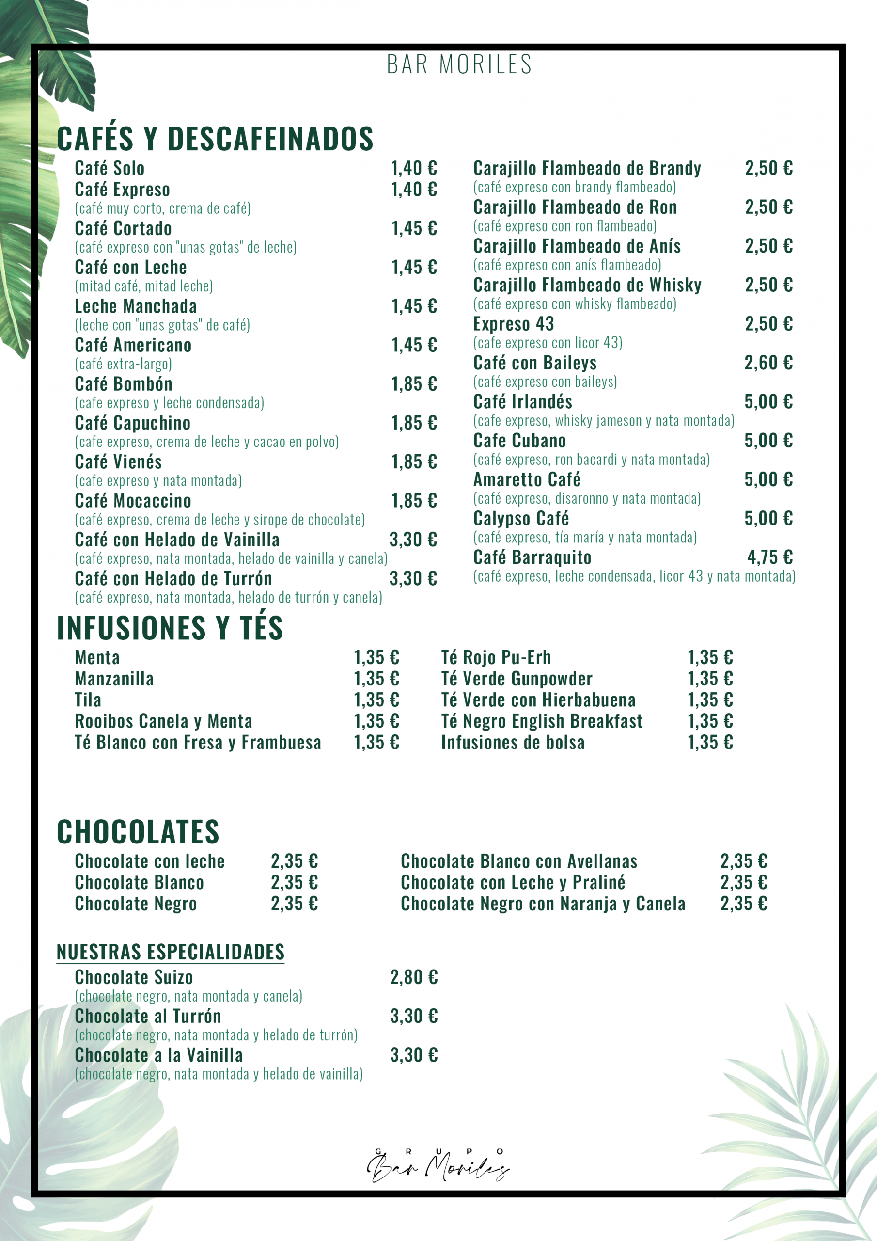 BM 014 (Cafés, Tés e infusiones)