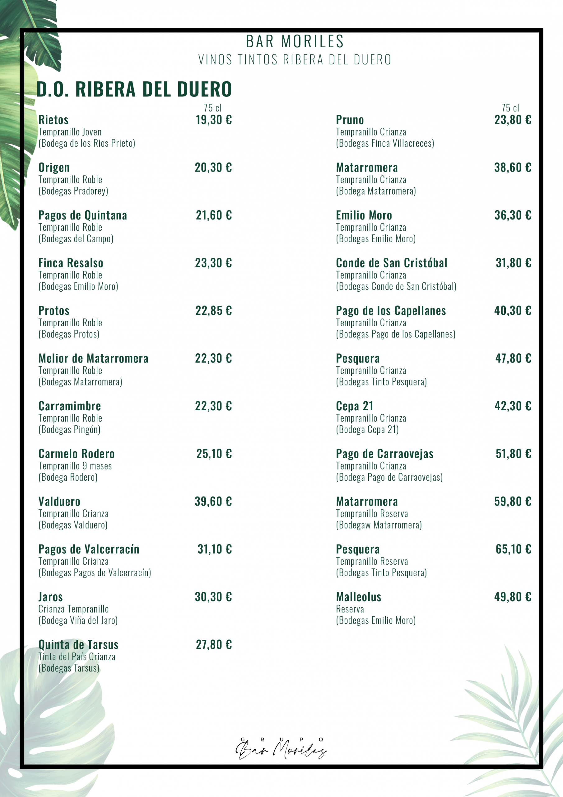 BM 023 (Vinos Ribera del Duero)