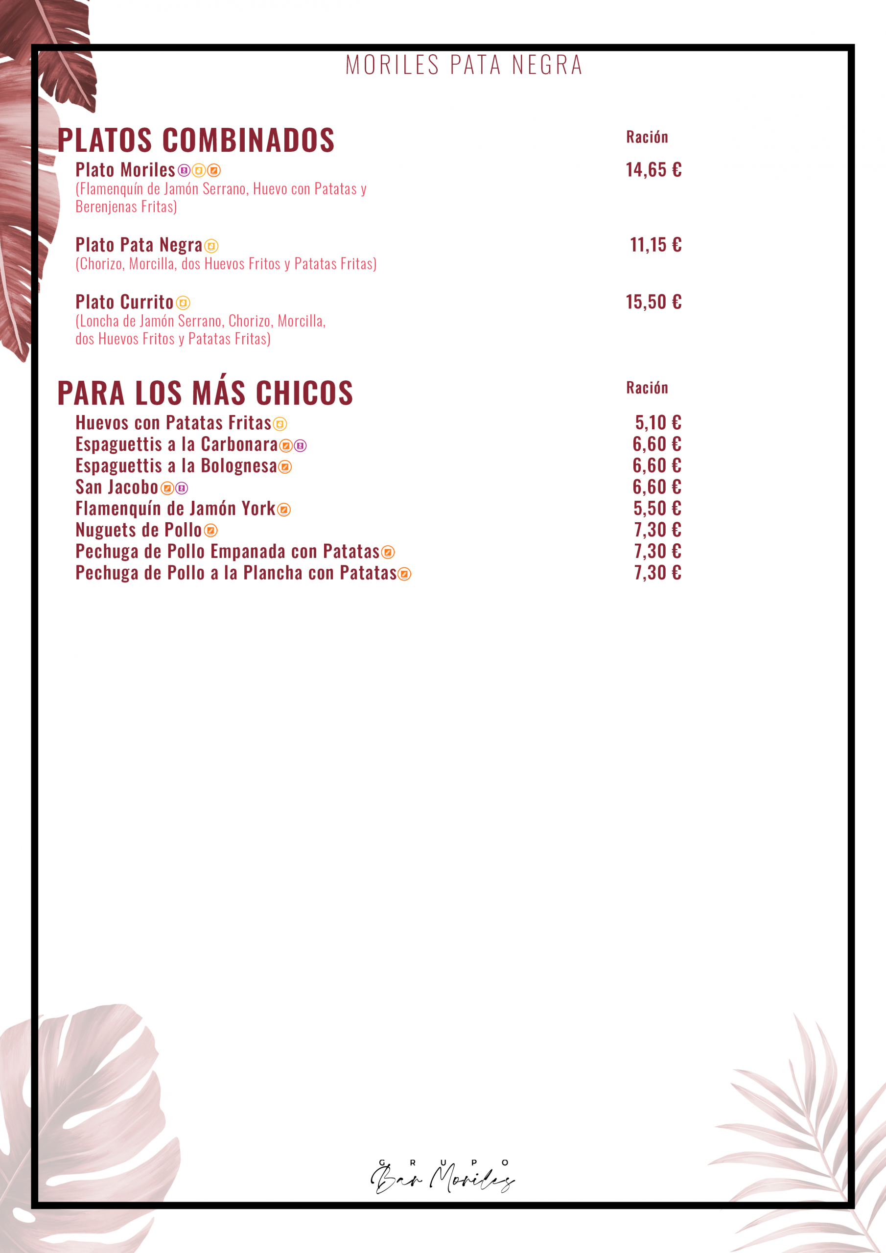 PN 006 (Platos Combinados y Niños)