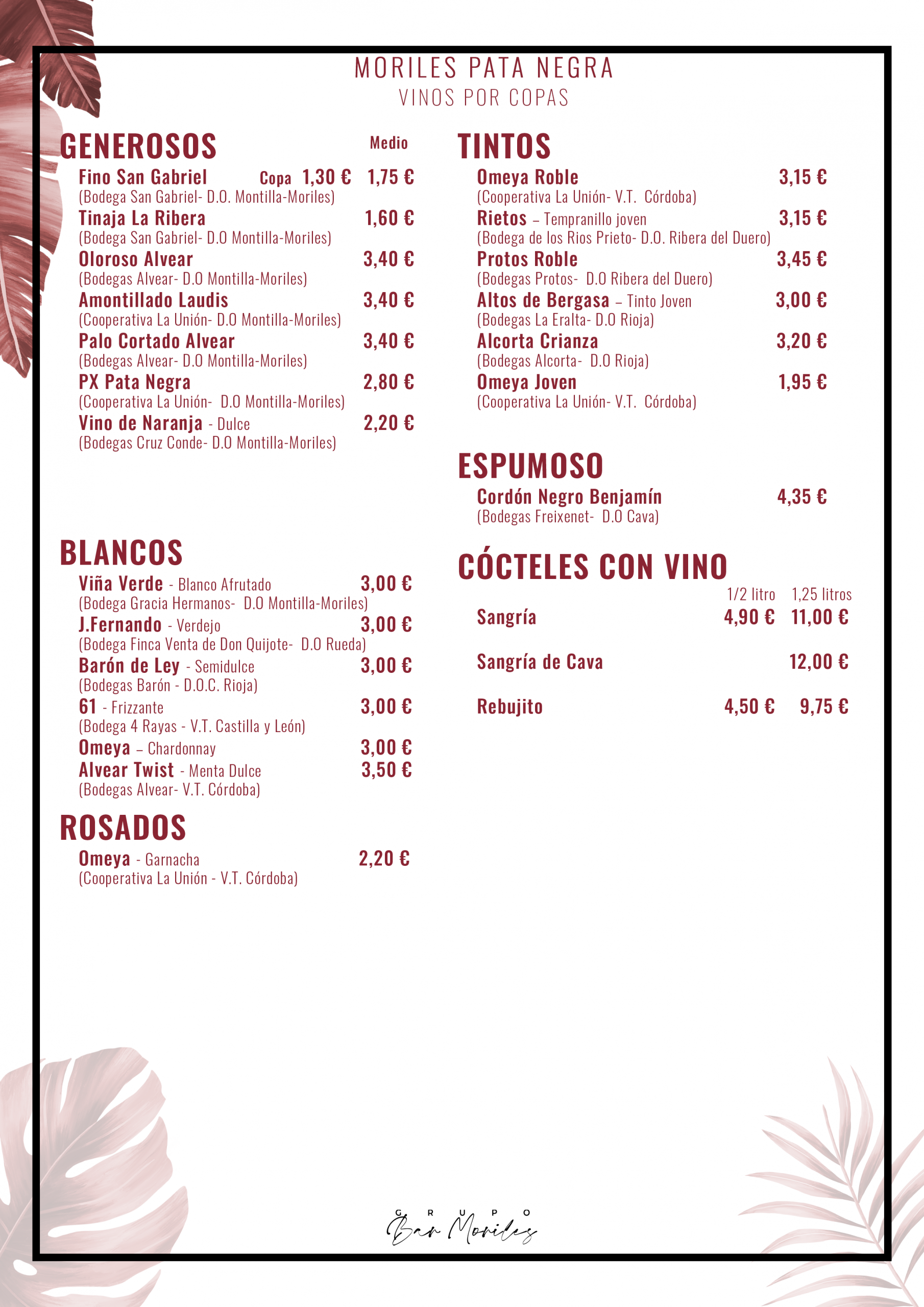 PN 014 (Vinos por Copa)