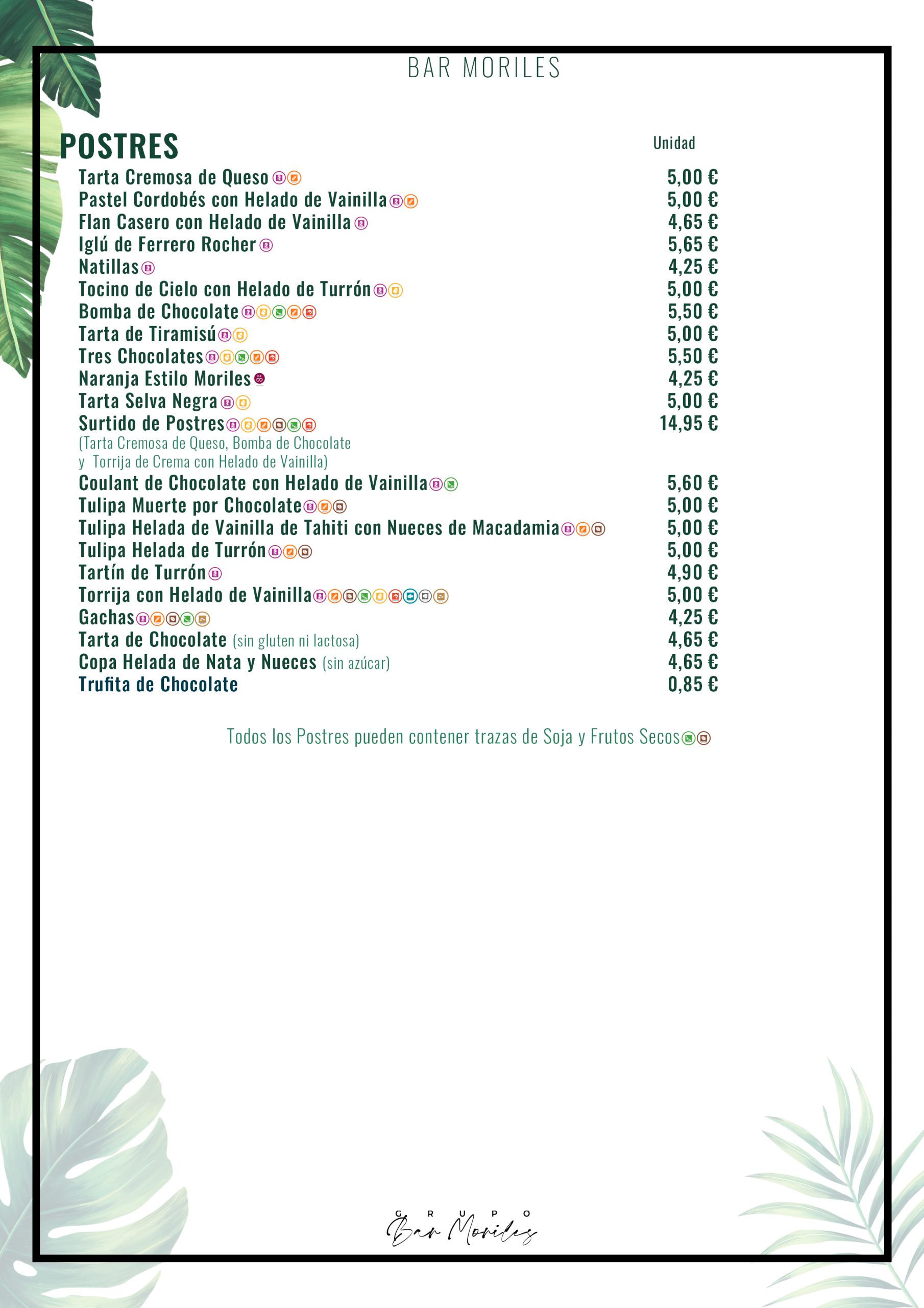 BM 012 (Postres)