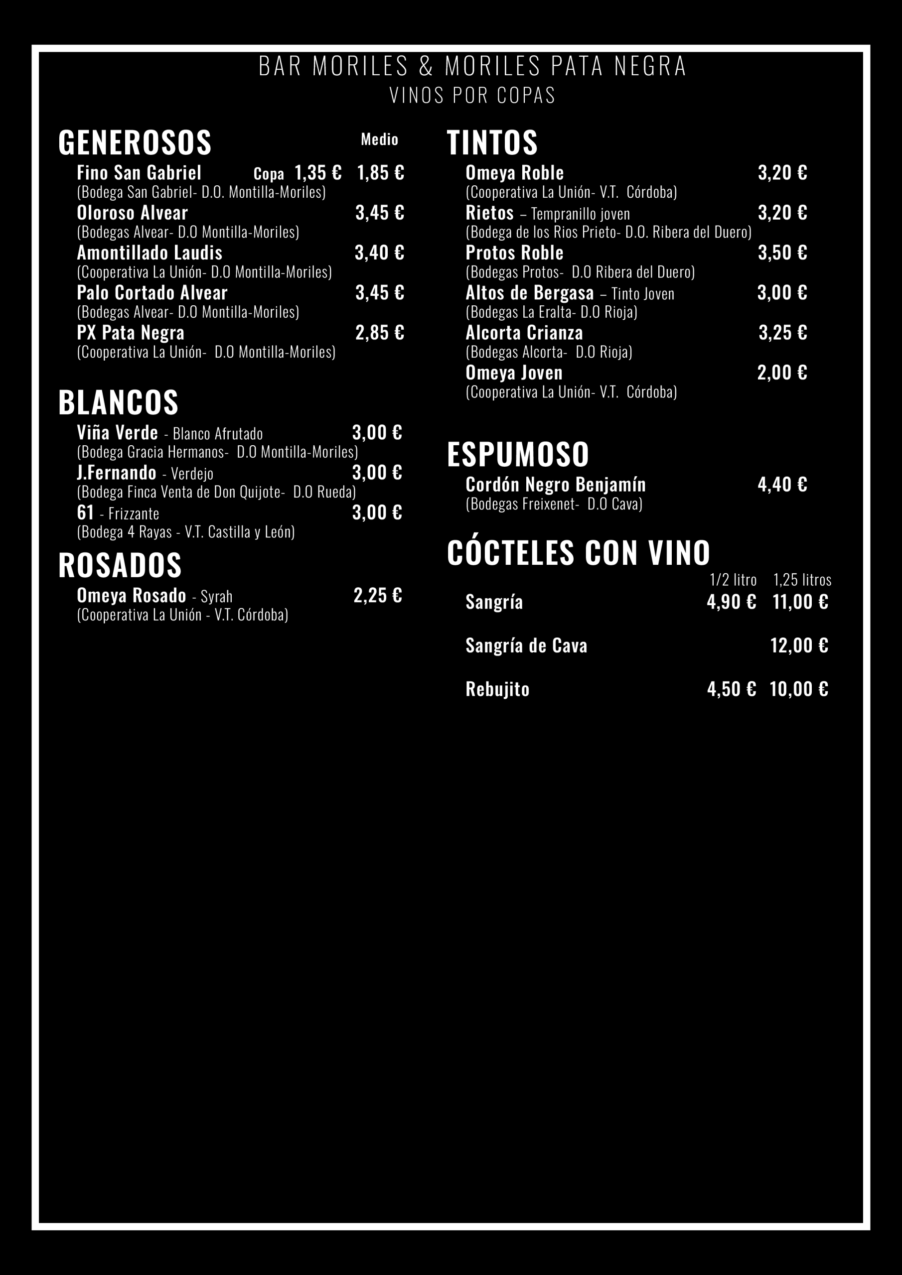 PN 014 (Vinos por Copa)